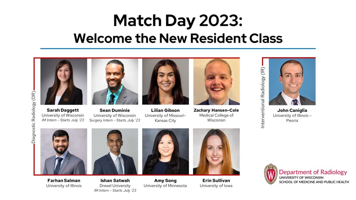 Match Day 2023 Announcing Our New Diagnostic and Interventional