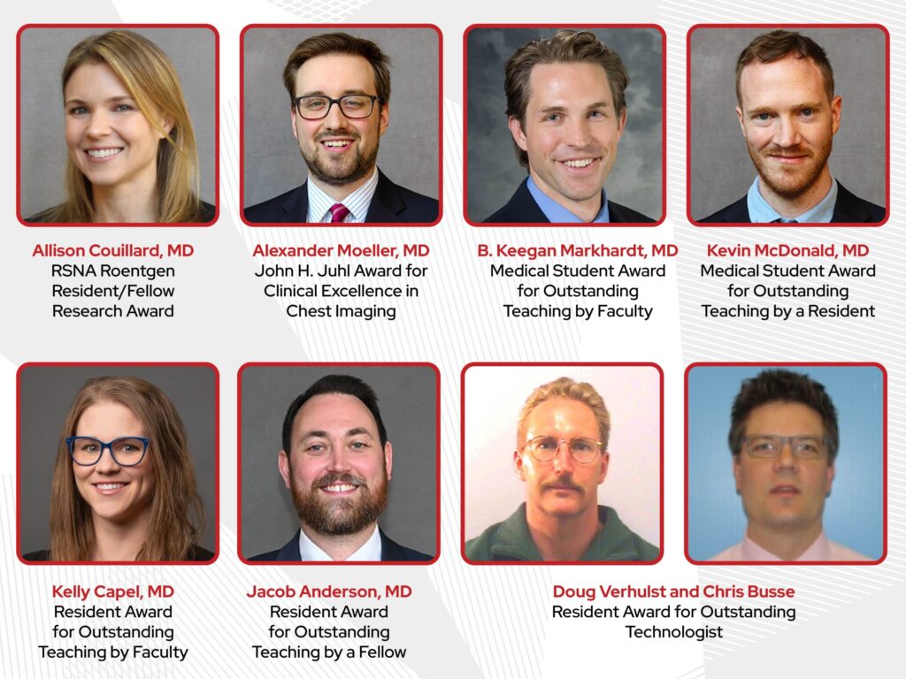 A graphic with the 2025 award winners.