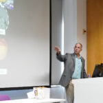 Perry Pickhardt presenting during his trip.